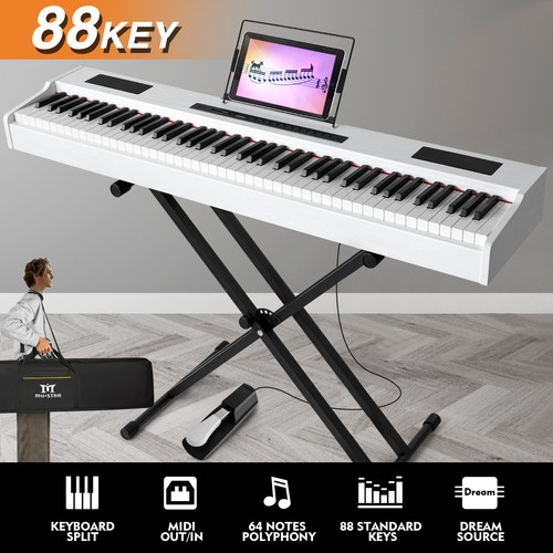 Mustar white keys - white, full